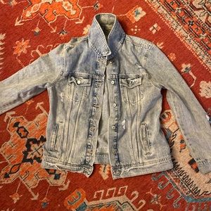 Old Navy Ladies Destroyed Denim Jacket